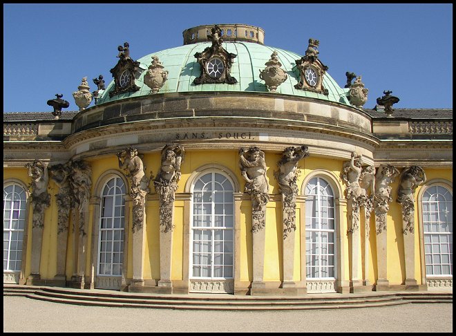 " Schloß Sanssouci "  in Potsdam